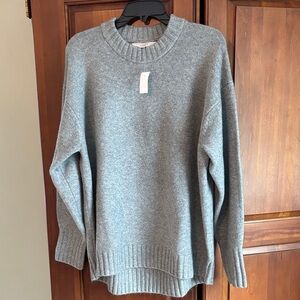 Soft gray tunic sweater - never worn - tags still on!